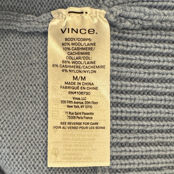Vince Wool & Cashmere Blend Johnny Collar Sweater - Picture 7 of 7